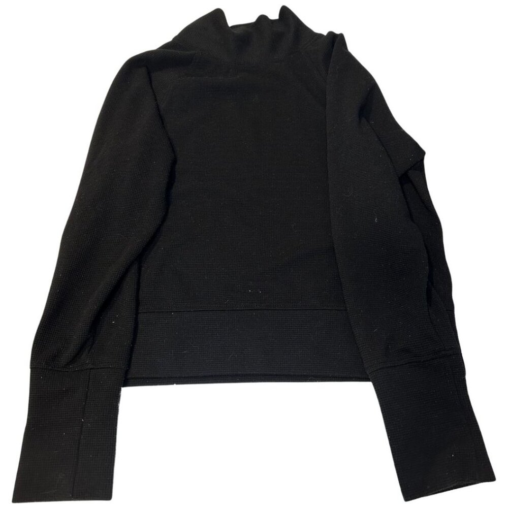 Jockey M black long sleeve mock neck waffle knit base layer